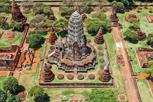 Ayutthaya's cultural tapestry woven with temples, stupas, and history.