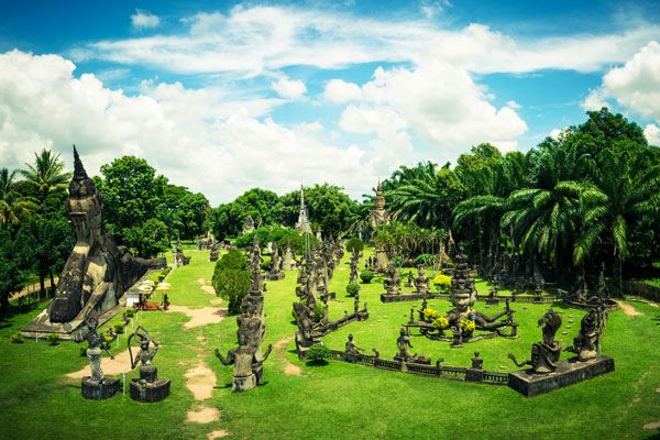 Parque de Buda, a unos 25 kilometros del sur de Vientiane