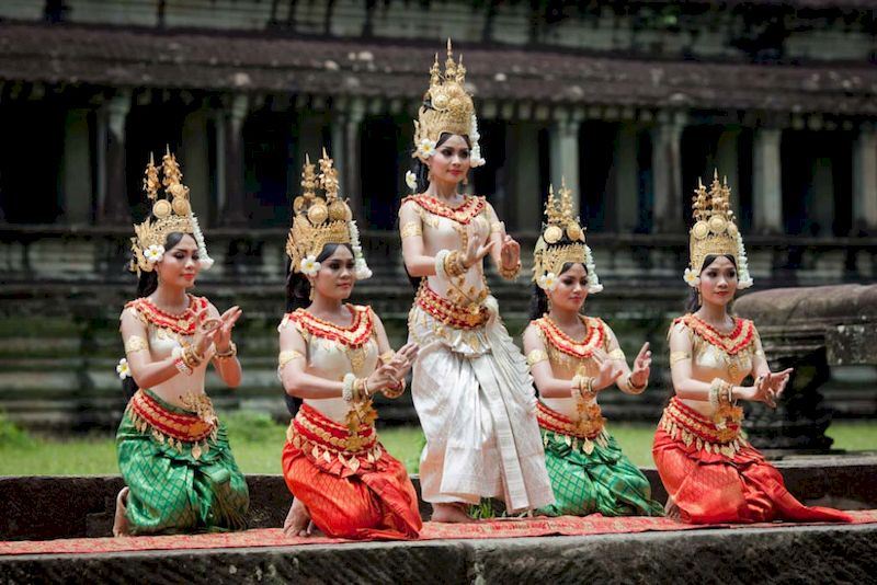 La danza tradicional Apsara es una expresión artística única de Camboya