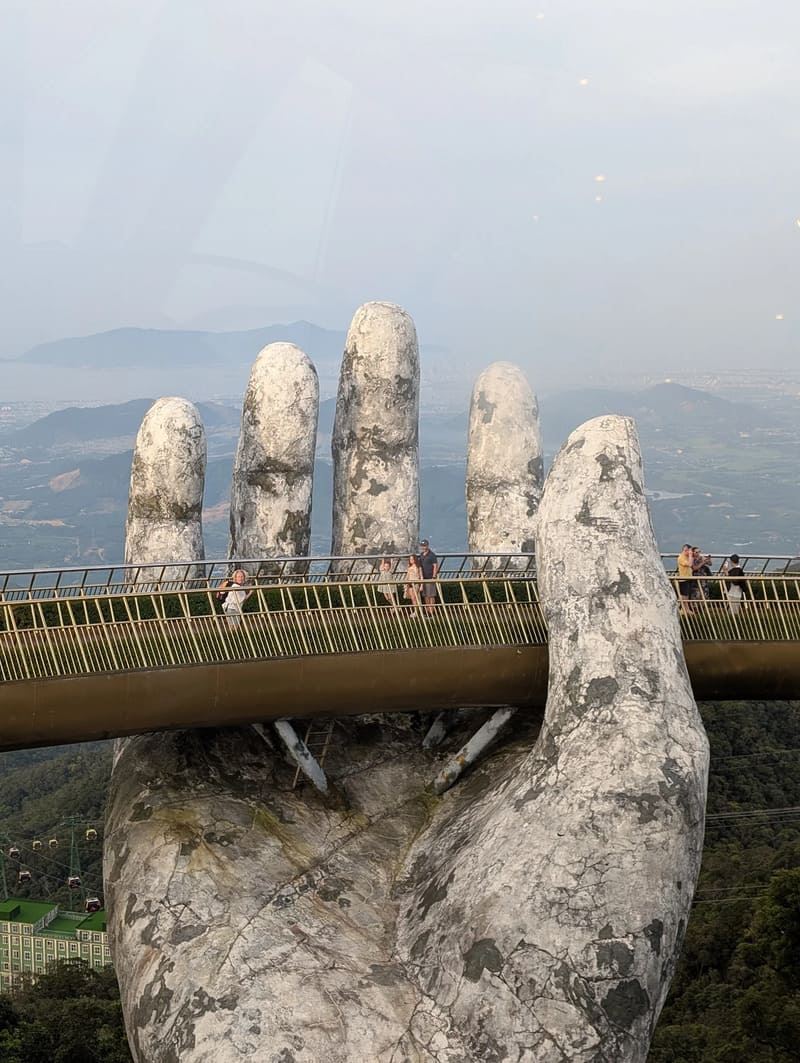 Golden bridge in Da Nang