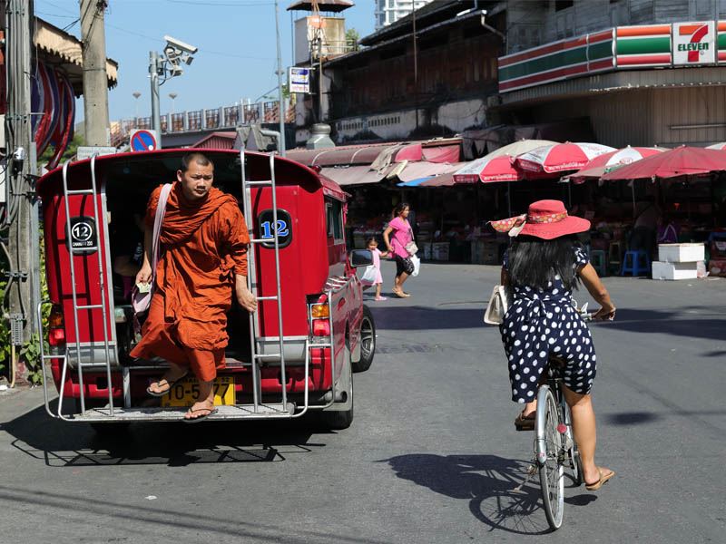 Un rincón de la ciudad de Chiang Mai.