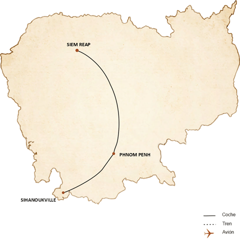 Camboya en 10 días: de los templos de Angkor a las playas