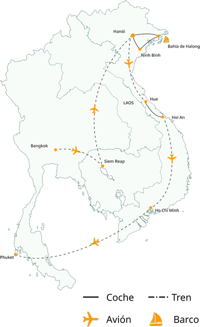 Viaje a Tailandia, Camboya y Vietnam en 20 días