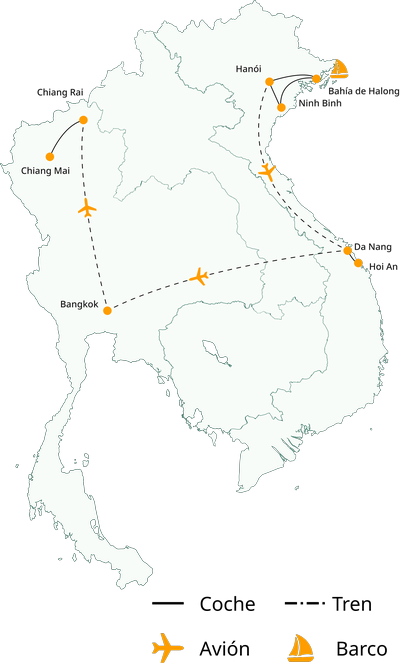 Vietnam y Tailandia en 14 días: de Hanói a Chiang Mai