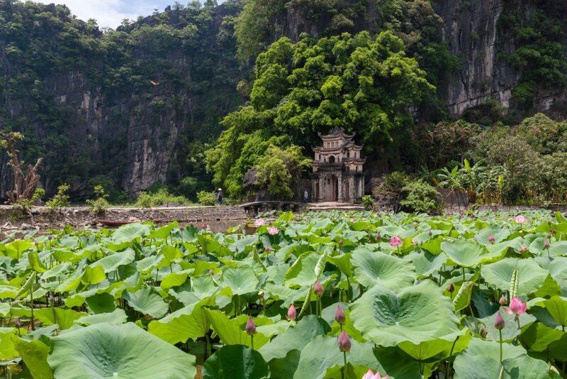El templo de Bich Dong en Tam Coc, Ninh Binh