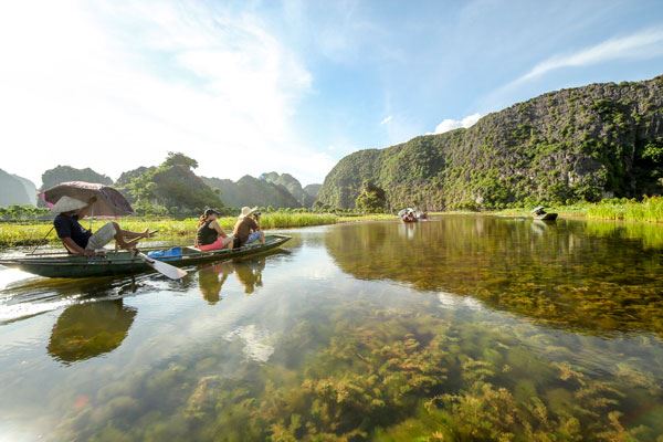 Paseo en barco, Ninh Binh