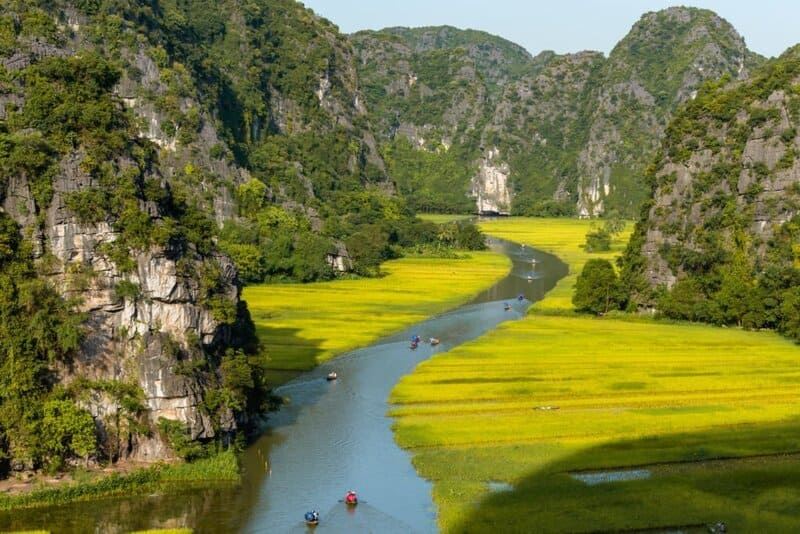 Rural tranquility and boat rides through Ninh Binhs lush Tam Coc